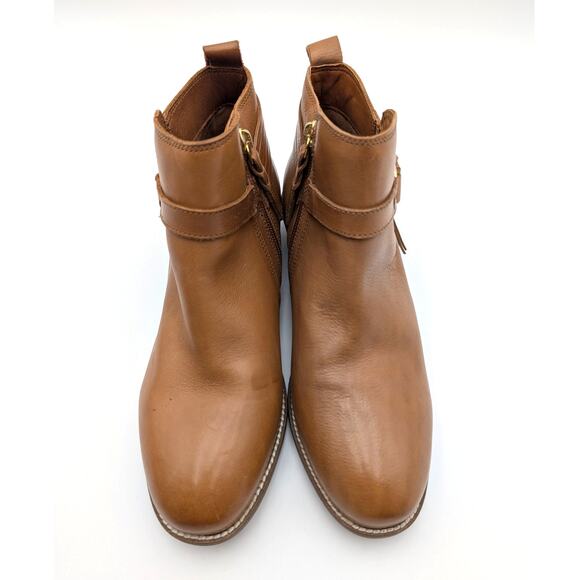 Softwalk Reade Fringe Detail Ankle Boots Women's Cognac Size US8M EU39 - Picture 3 of 13